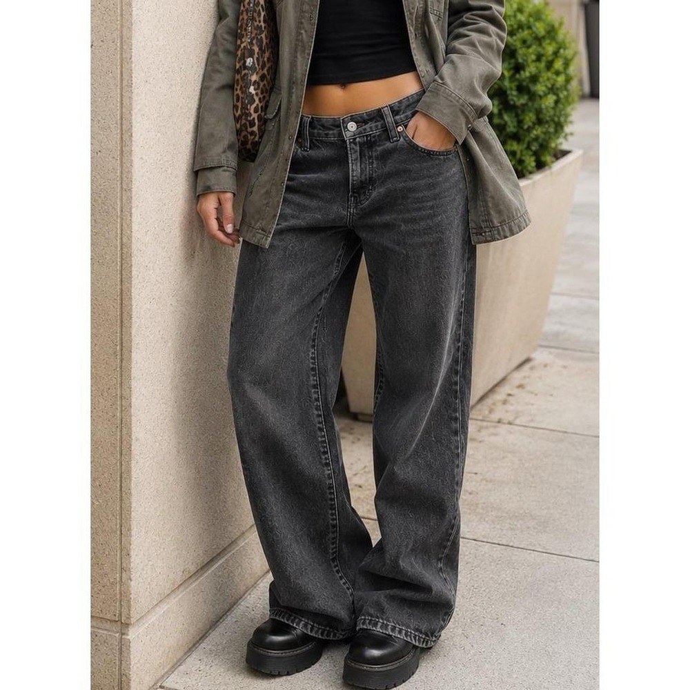 Lucky Brand "The Baggy" Black Jeans (women's 0/ 25R)